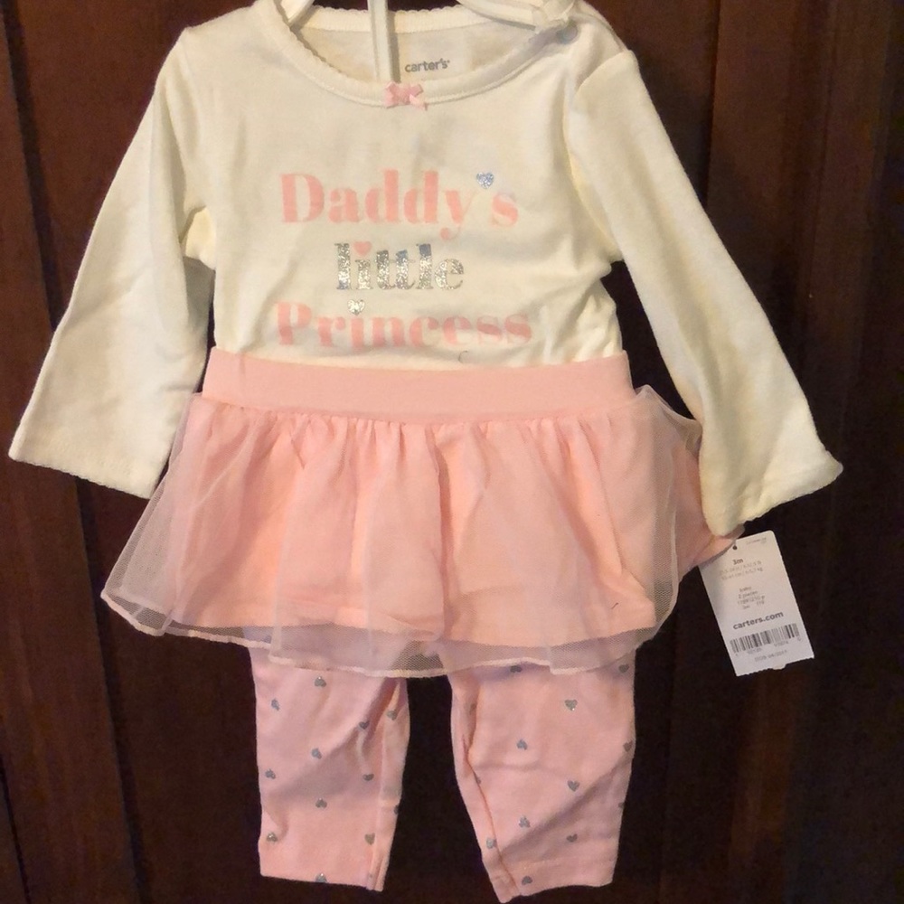 NWT Carter’s tutu/top/leggings